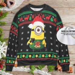 Merry Christmas Minionn 3D Ugly Knitted Sweater
