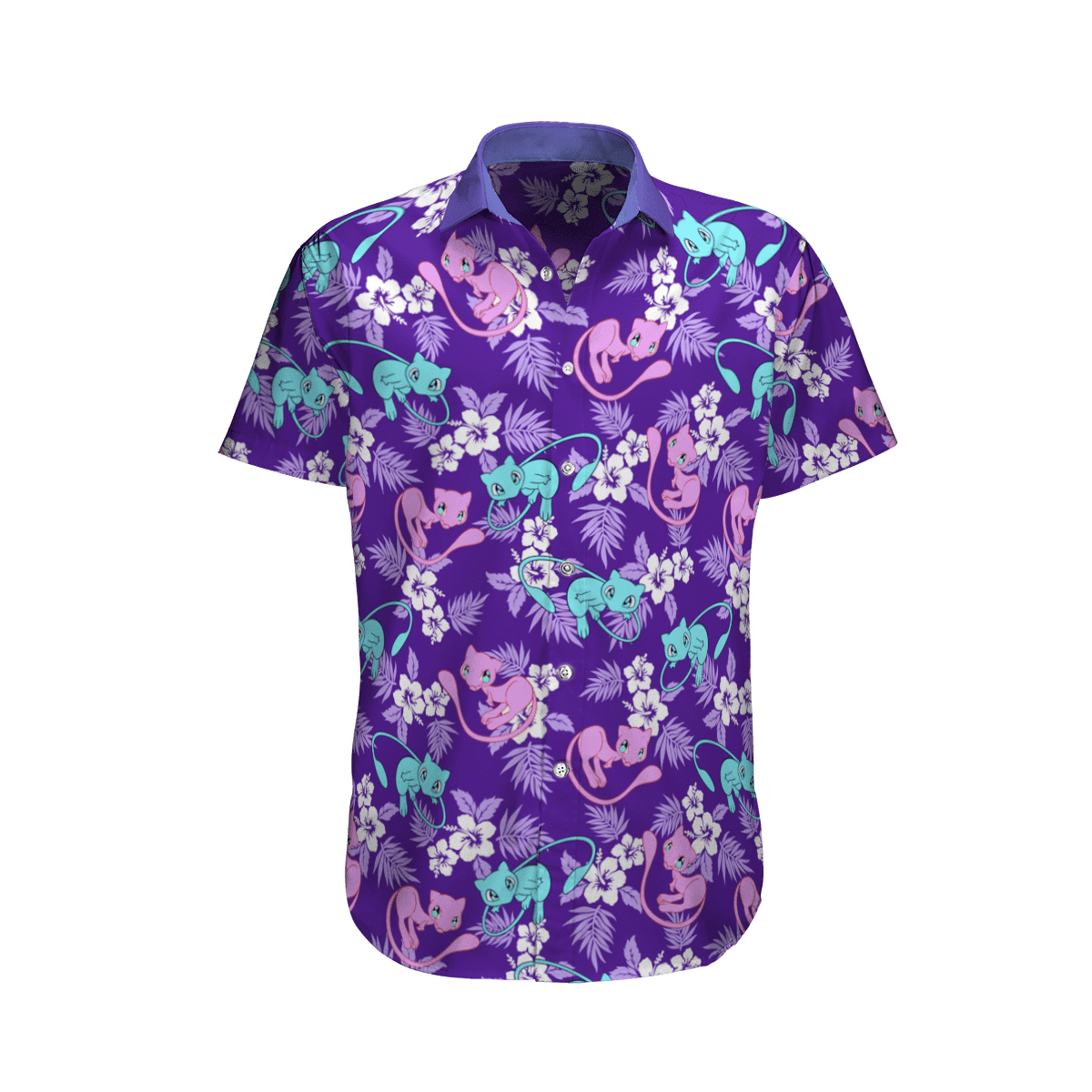 Mew Tropical Beach Pokemon Hawaiian Shirt