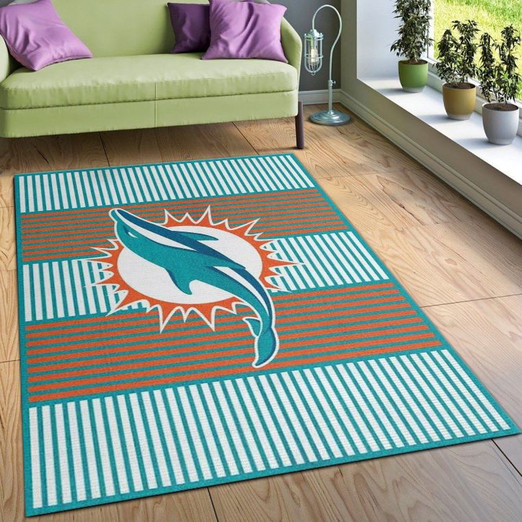 Miami Dolphins Imperial Champion Rug NFL Area Rug Carpet, Living room and  bedroom Rug, Floor Decor Home Decor - Teeruto