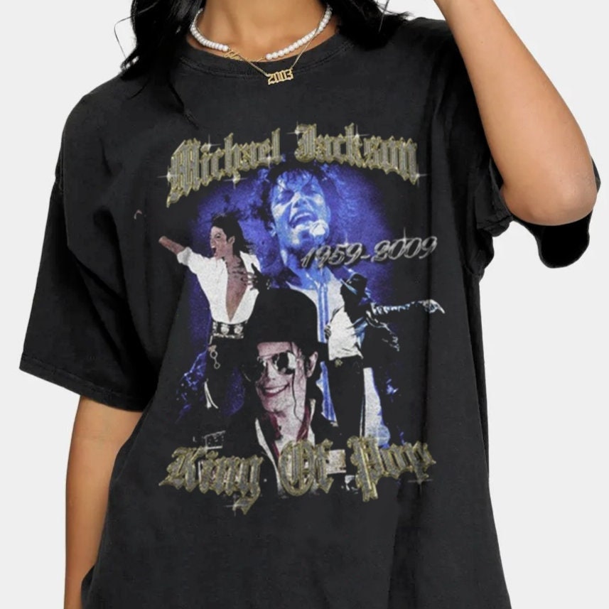 Michael Jackson King Of Pop Thriller Singer For Fans Vintage Bootleg Unisex T-Shirt