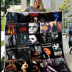 Michael Myers Halloween Horror Scary Movie Quilt Blanket