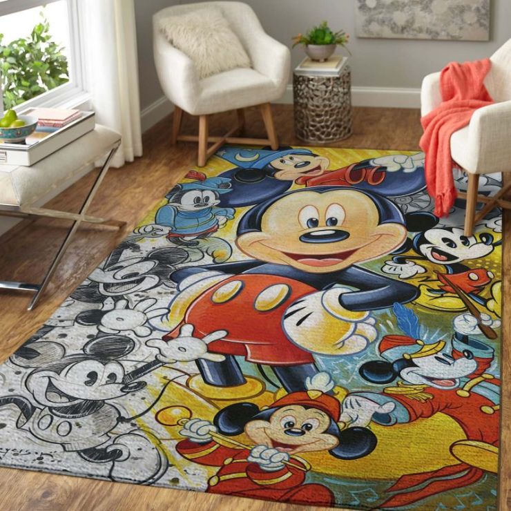 Mickey Disney Living Room Rugs Carpet 5 - Teeruto