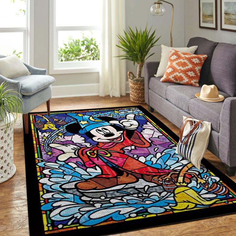 Mickey Mouse And Pluto Disney Living Room Area Rug,  Kitchen Rug,  US Gift Decor