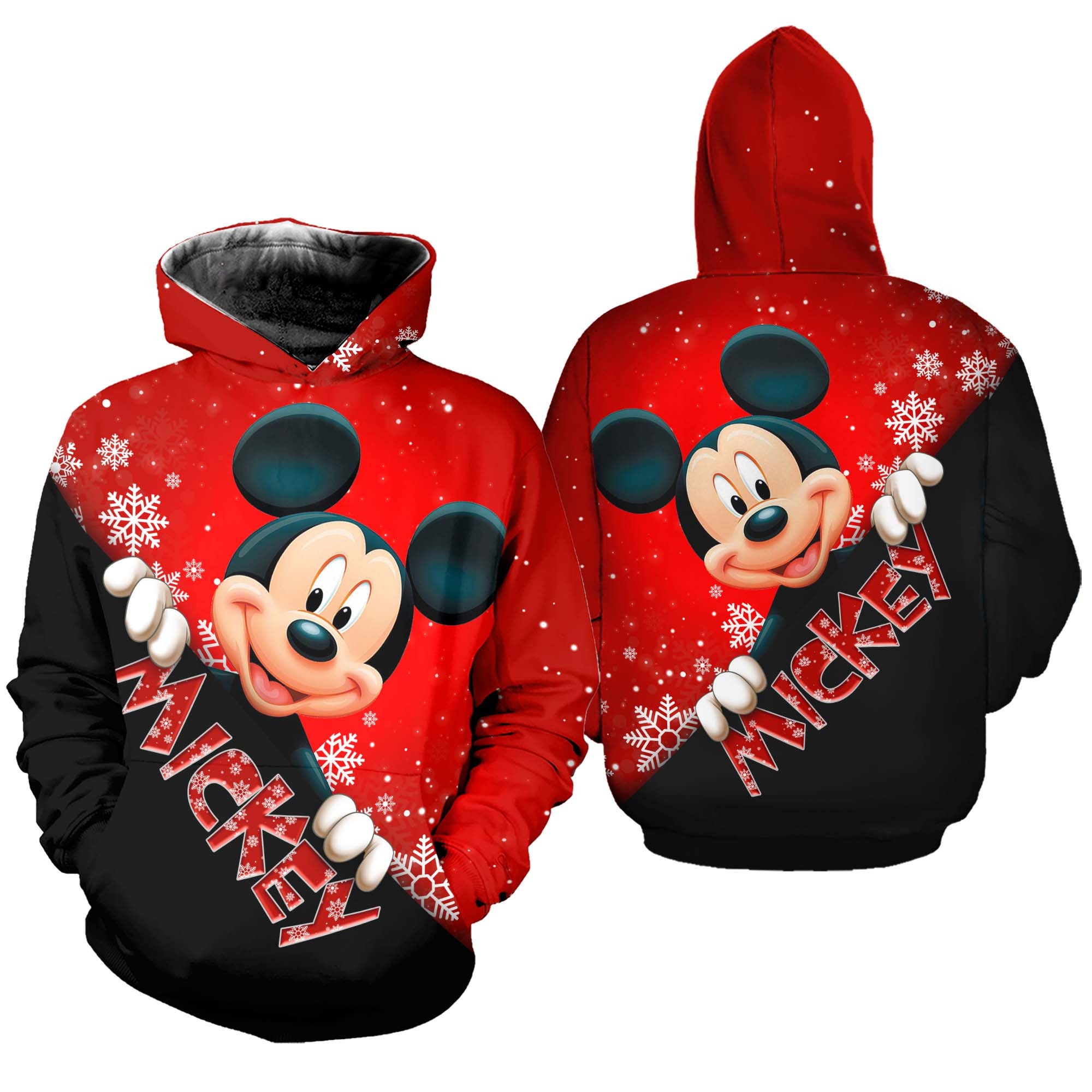 Mickey Mouse Christmas Disney AOP Unisex Hoodie