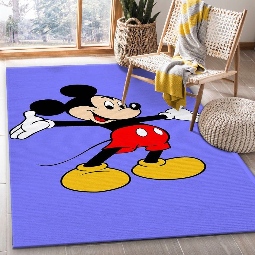 Mickey Mouse Disney Area Rug For Christmas Living room Family Gift US Decor