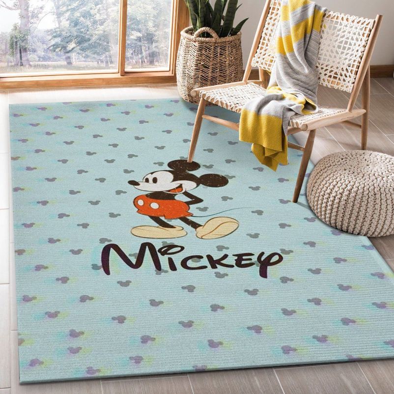 Mickey Mouse Disney Rug Bedroom Christmas Gift US Decor