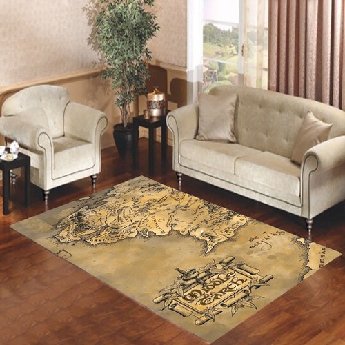 Middle Earth World Map Living room carpet rugs - Teeruto