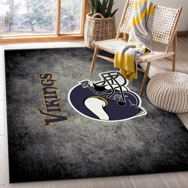 Minnesota Vikings Imperial Distressed Rug NFL Area Rug Carpet