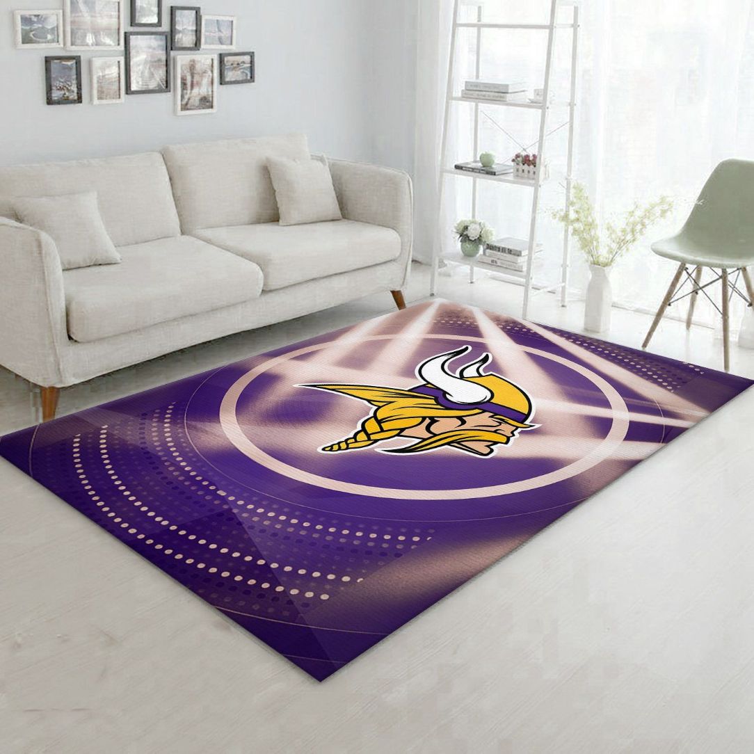 Minnesota Vikings NFL Area Rug Bedroom Rug Christmas Gift US Decor - Teeruto