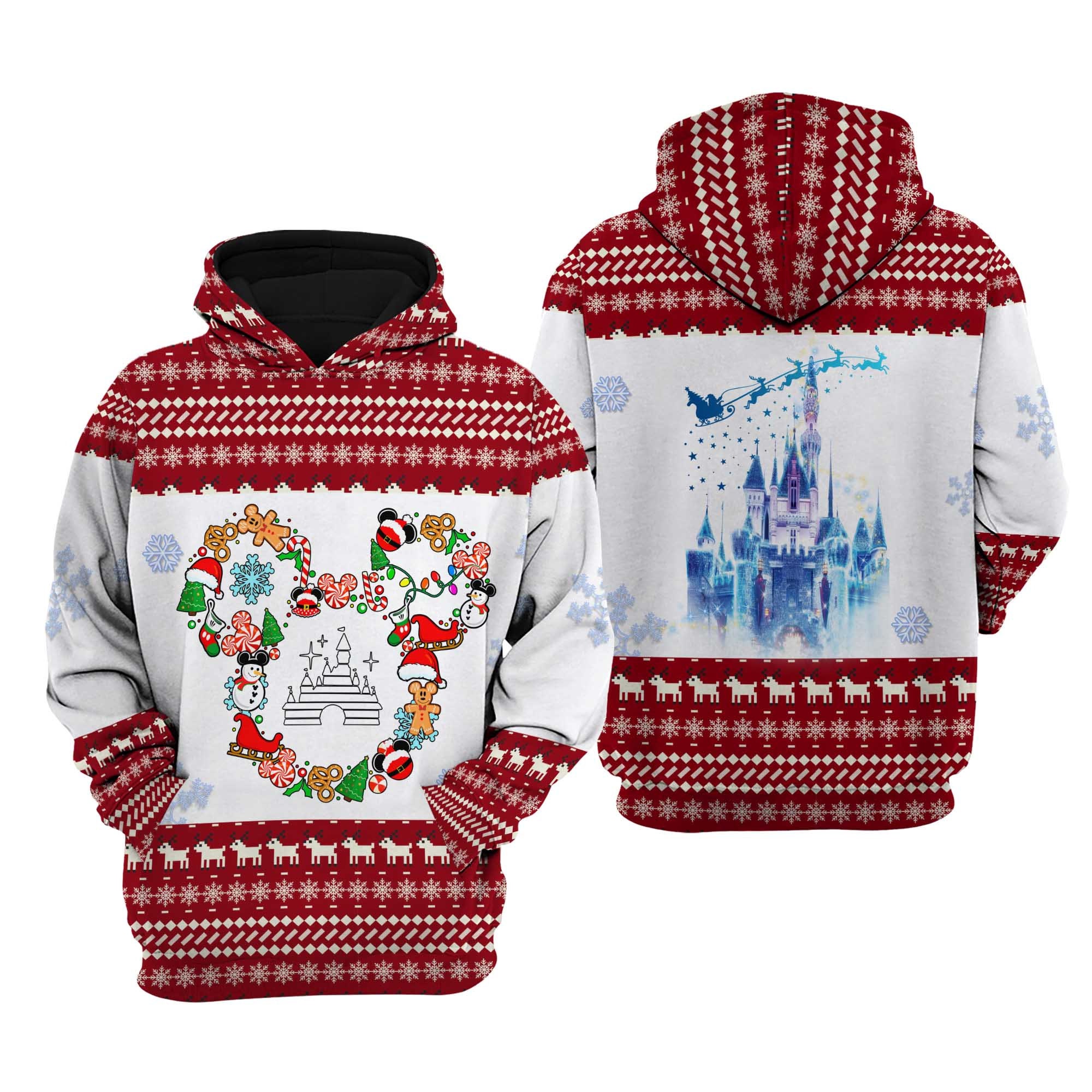 Minnie Mouse Christmas Disney AOP Unisex Hoodie