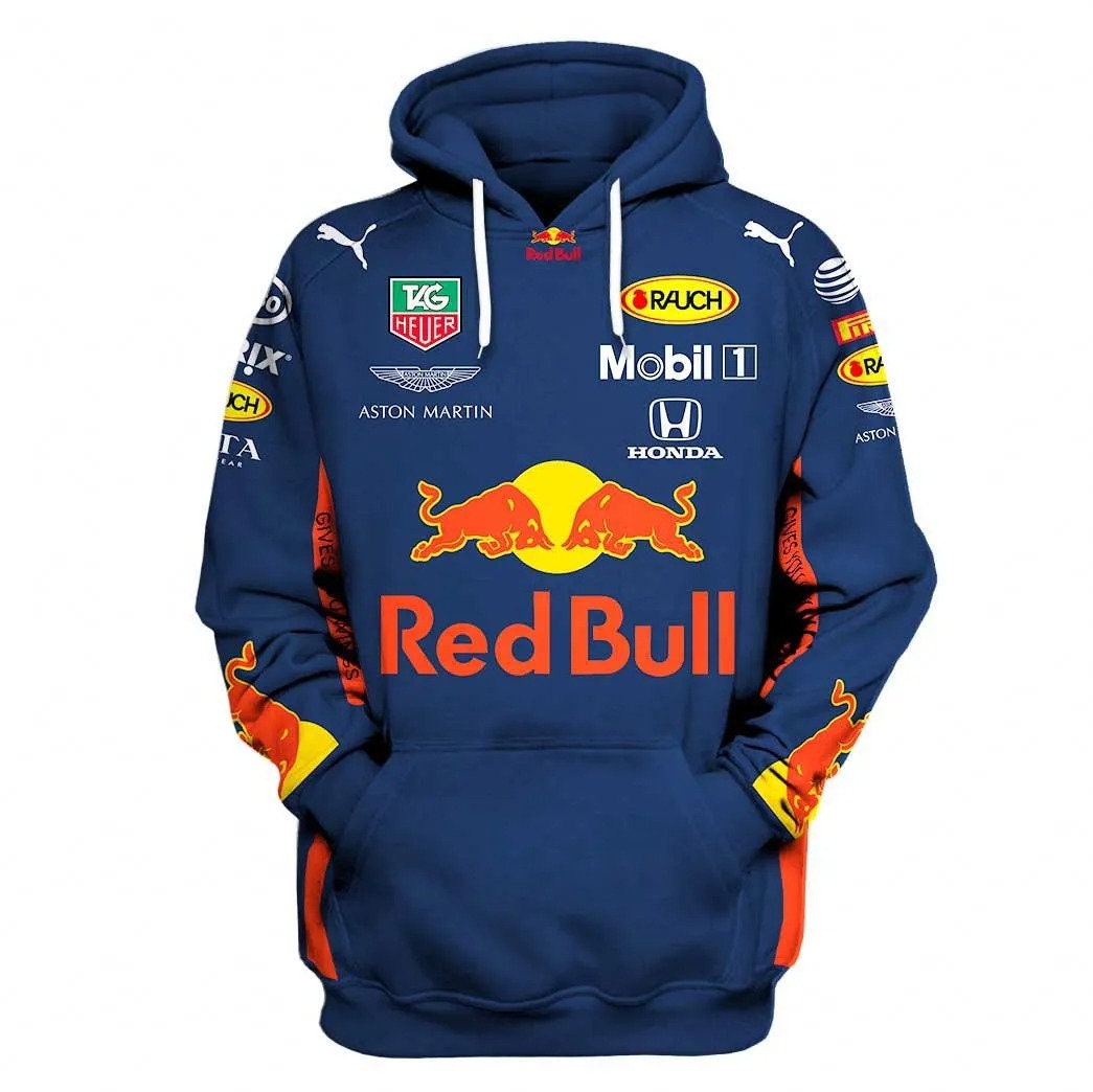 Mobil Red Bull Racing 3D Aston Martin Team Sportcar F1 Team AOP Unisex Hoodie