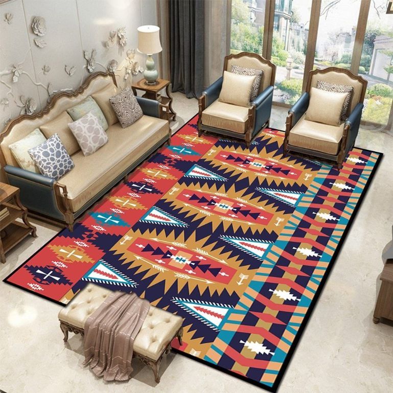 Navajo Pattern Rug Carpet - Teeruto