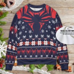Navy Spider Man Knitting Ugly Christmas Sweater