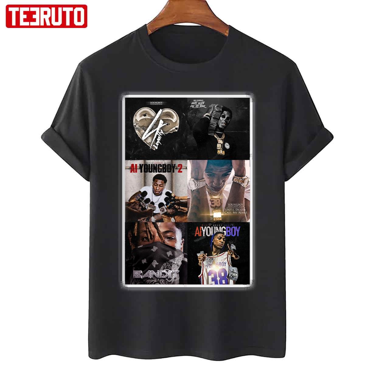 Never Broke Again Youngboy Albums Collage Unisex T-Shirt