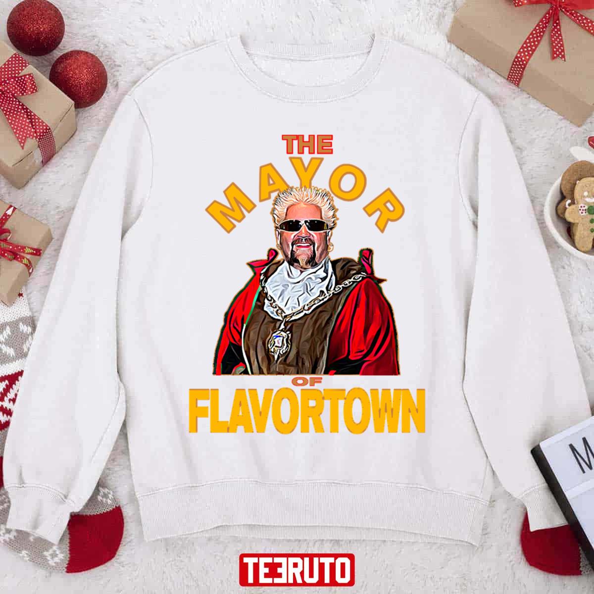 New Guy Fieri Fans Mayor Of Flavortown Unisex Sweatshirt