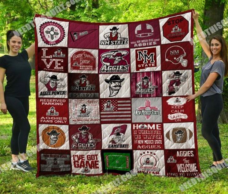 New Mexico State Aggies Ncaa Collection Combined Quilt Blanket - Teeruto