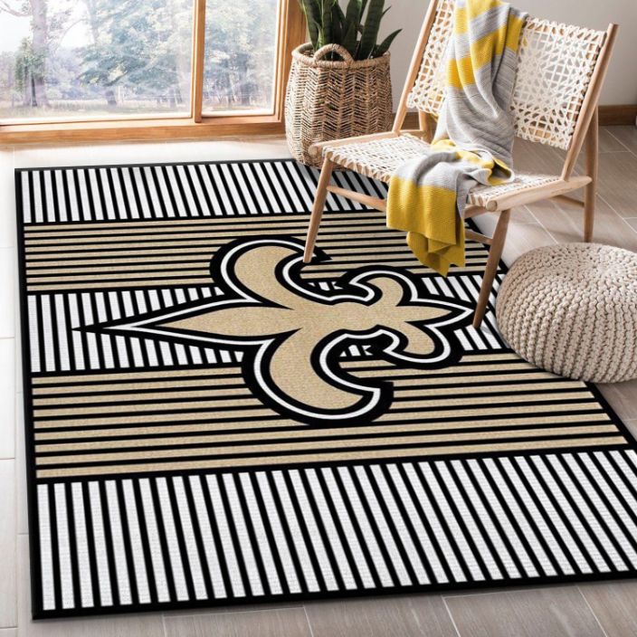 New Orleans Saints Imperial Champion Rug NFL Area Rug Carpet, Living room and bedroom Rug