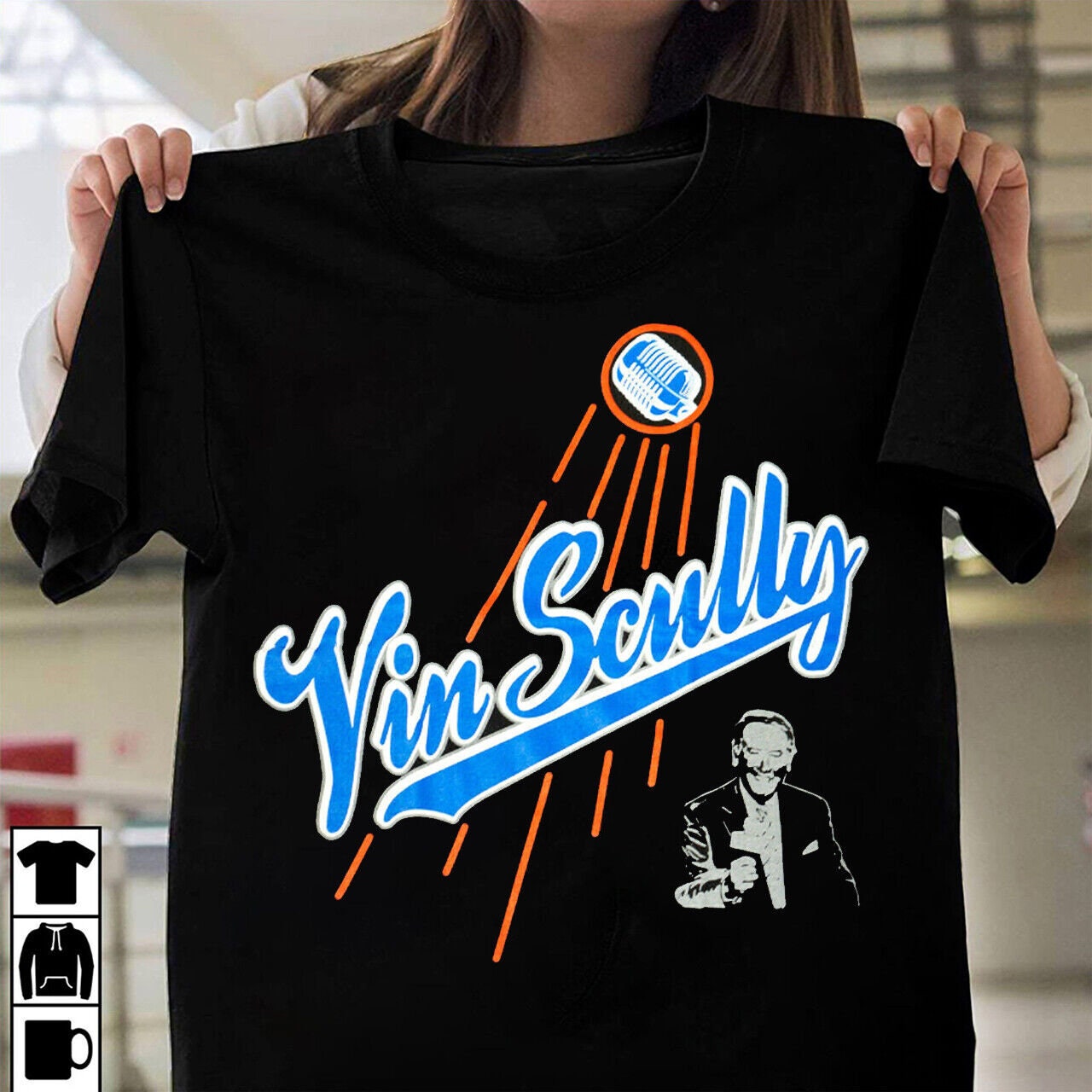 NEW!! RIP Legend Vin Scully 2022 Los Angeles Dodgers Thank You T-Shirt -  Teeruto