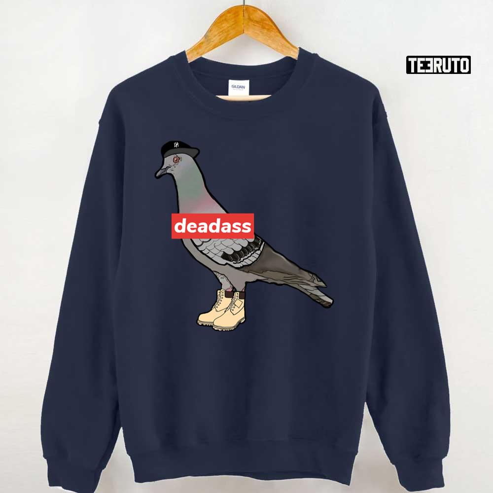 New York City Pigeon In Timberland Boots Unisex Sweatshirt