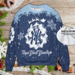New York Yankees Navy Ugly Knitted Christmas Sweater