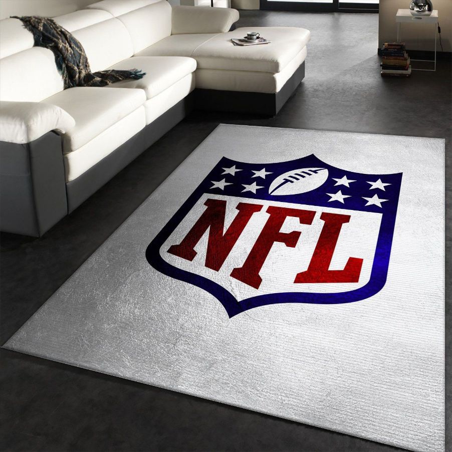 Nfl White NFL Area Rug For Christmas, Living Room Rug, Family Gift US Decor