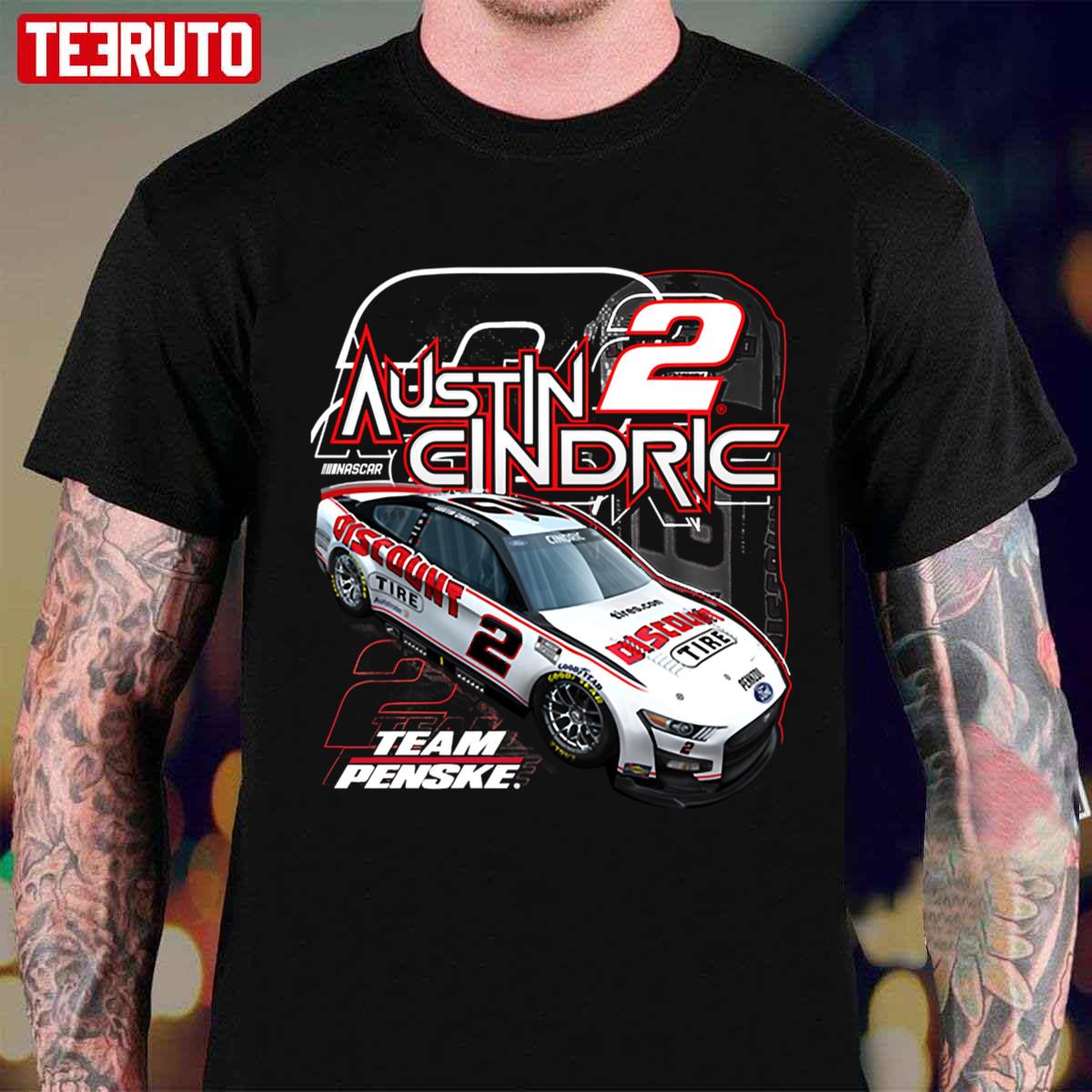 No 2 Austin Cindric Team Penske Car Unisex T-shirt