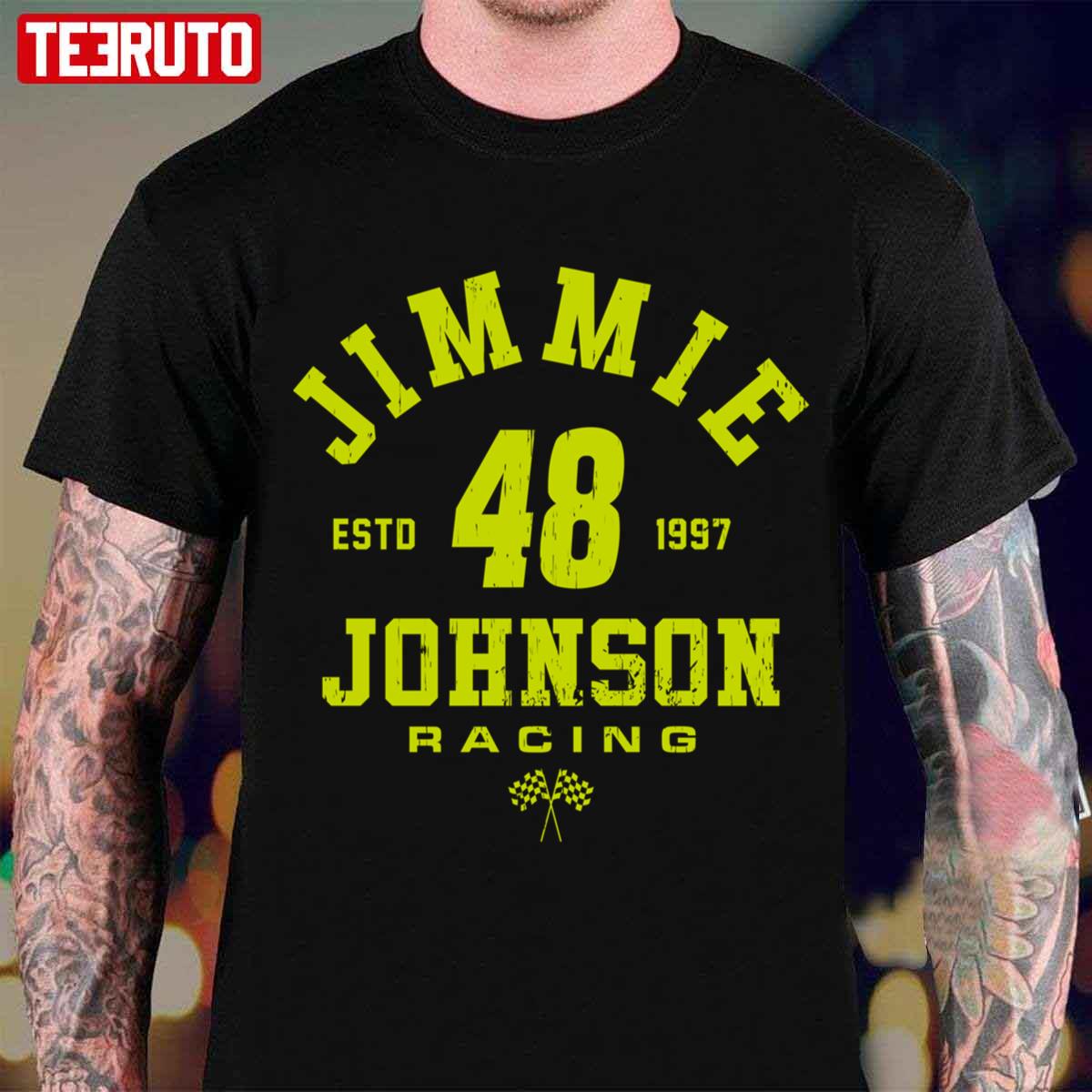 No 48 Jimmie Johnson 48 ESTD 1997 Racing Unisex T-shirt - Teeruto