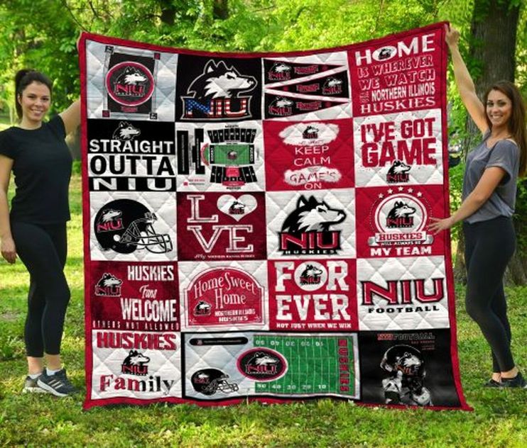 Northern Illinois Hukies Ncaa Collection Combined Quilt Blanket - Teeruto