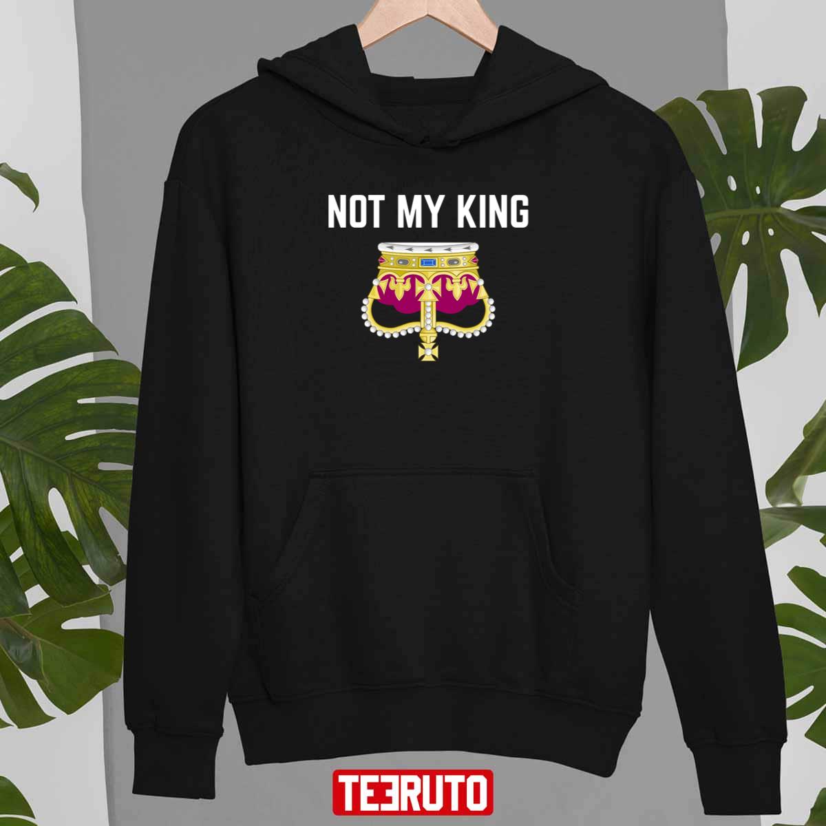 Not My King Charles III Upside Down Crown Unisex T-shirt