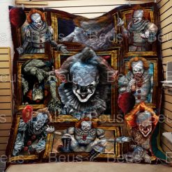 Pennywise Scary Movie Horror Halloween Quilt Blanket