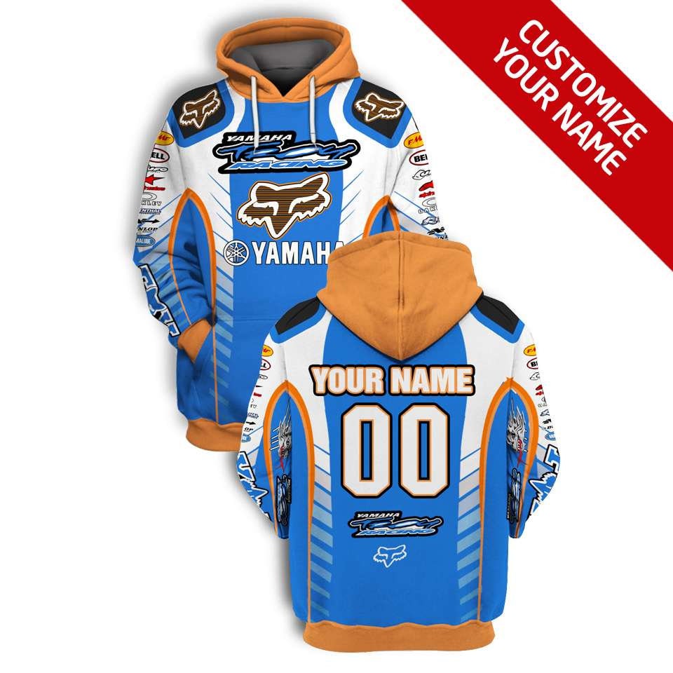 Personalized Yamaha Troy Racing 3D Gift Custom Name 3D Racing
