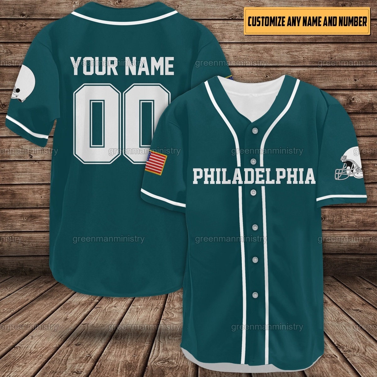 Philadelphia Baseball Jersey Football Sports Number And Name Team Shirt