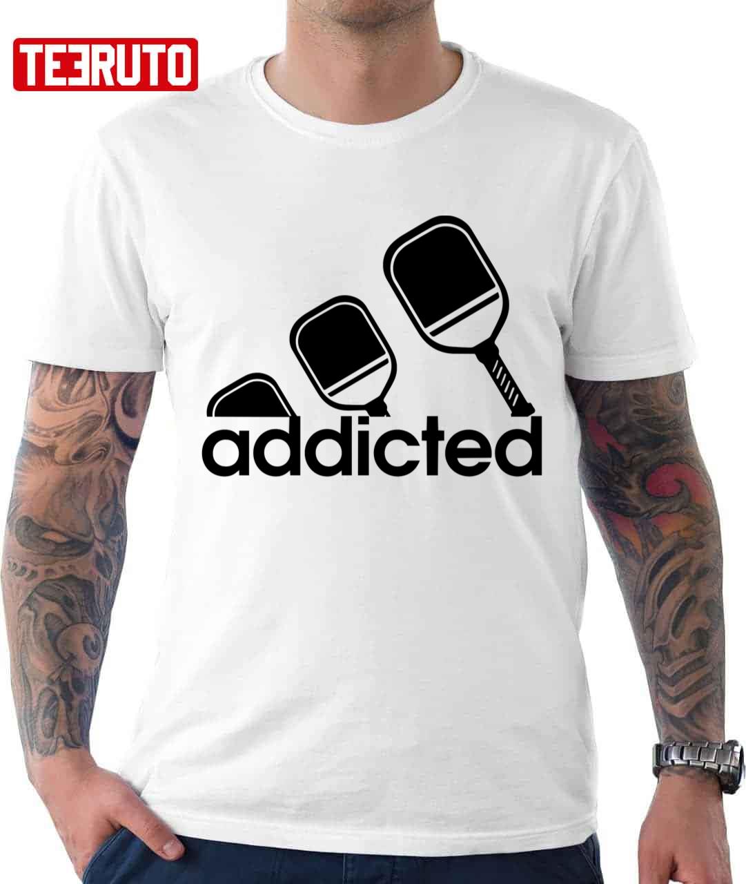Pickleball Addicted Adidas Logo Inspired Unisex Hoodie