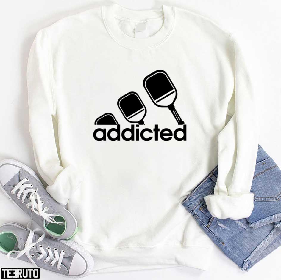 Pickleball Addicted Adidas Logo Inspired Unisex Hoodie