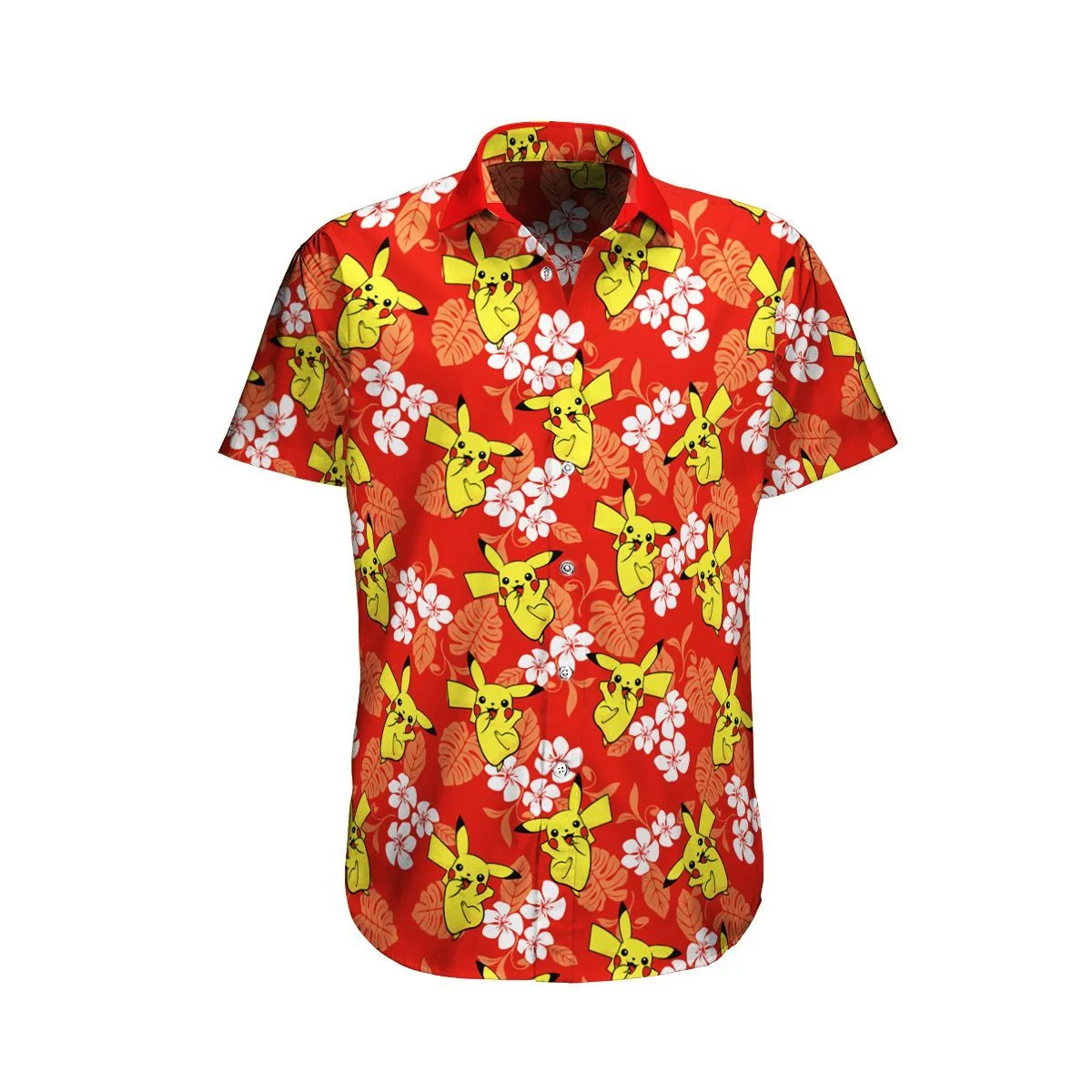Victini Pokemon Hawaiian Shirts Pokemon Button Up Shirt Mens
