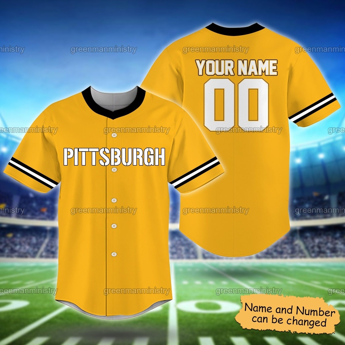 Pittsburgh Jersey Name And Number Personalized Jersey Shirt