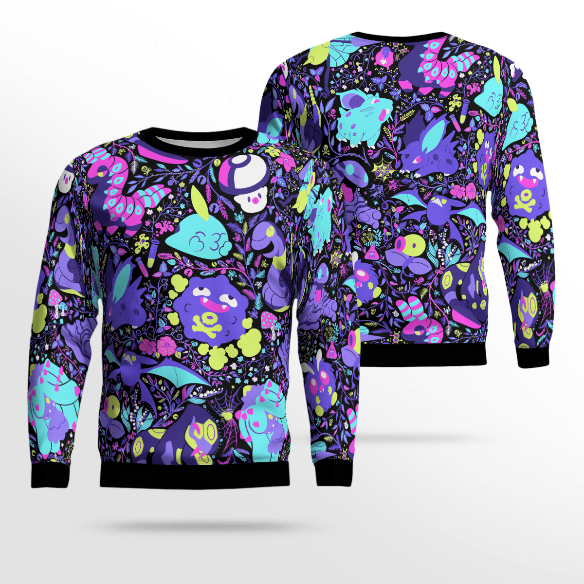 Poison Type Pokemon Sweater
