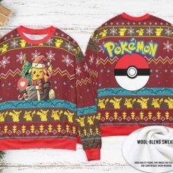 Pokemon Pikachu Cute Christmas 3D Ugly Sweater