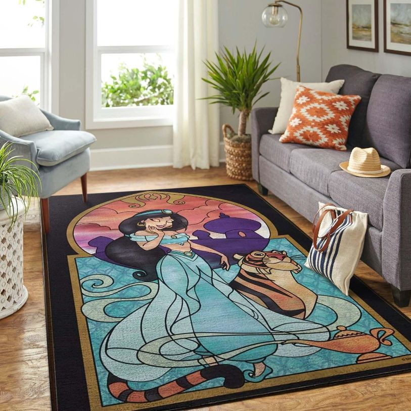 Princess Jasmine Disney Living Room Area Rug,  Kitchen Rug, Home Decor