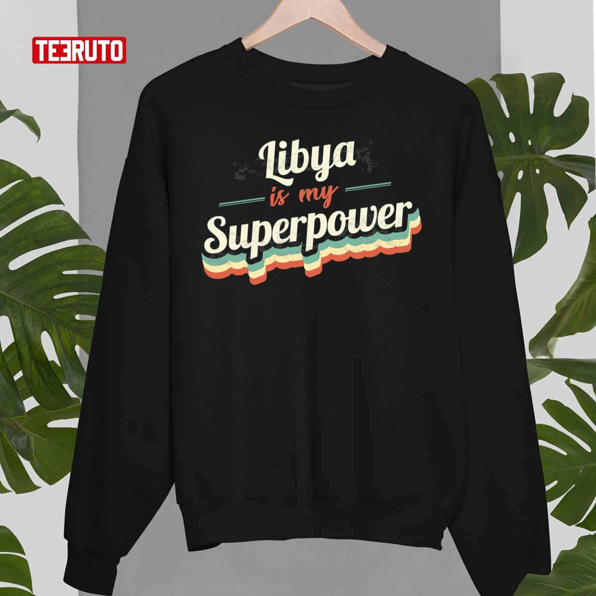 Proud To Be Born In Libya Retro Unisex Sweatshirt