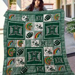 Rail ’em Warriors Ncaa Hawaii Warriors Collection Collected Quilt Blanket