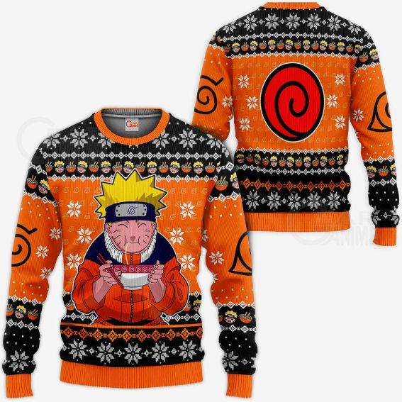 Ramen Ugly Christmas Custom Anime Knitted Sweater