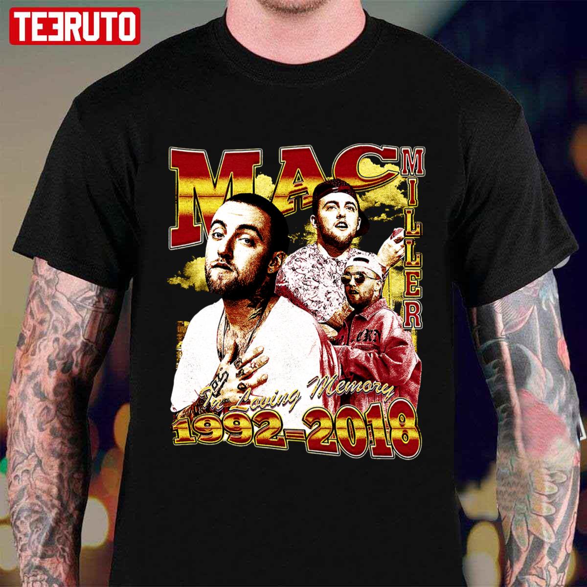 Rapper Mac Miller 1992 2018 Vintage Bootleg Graphic Unisex T-Shirt