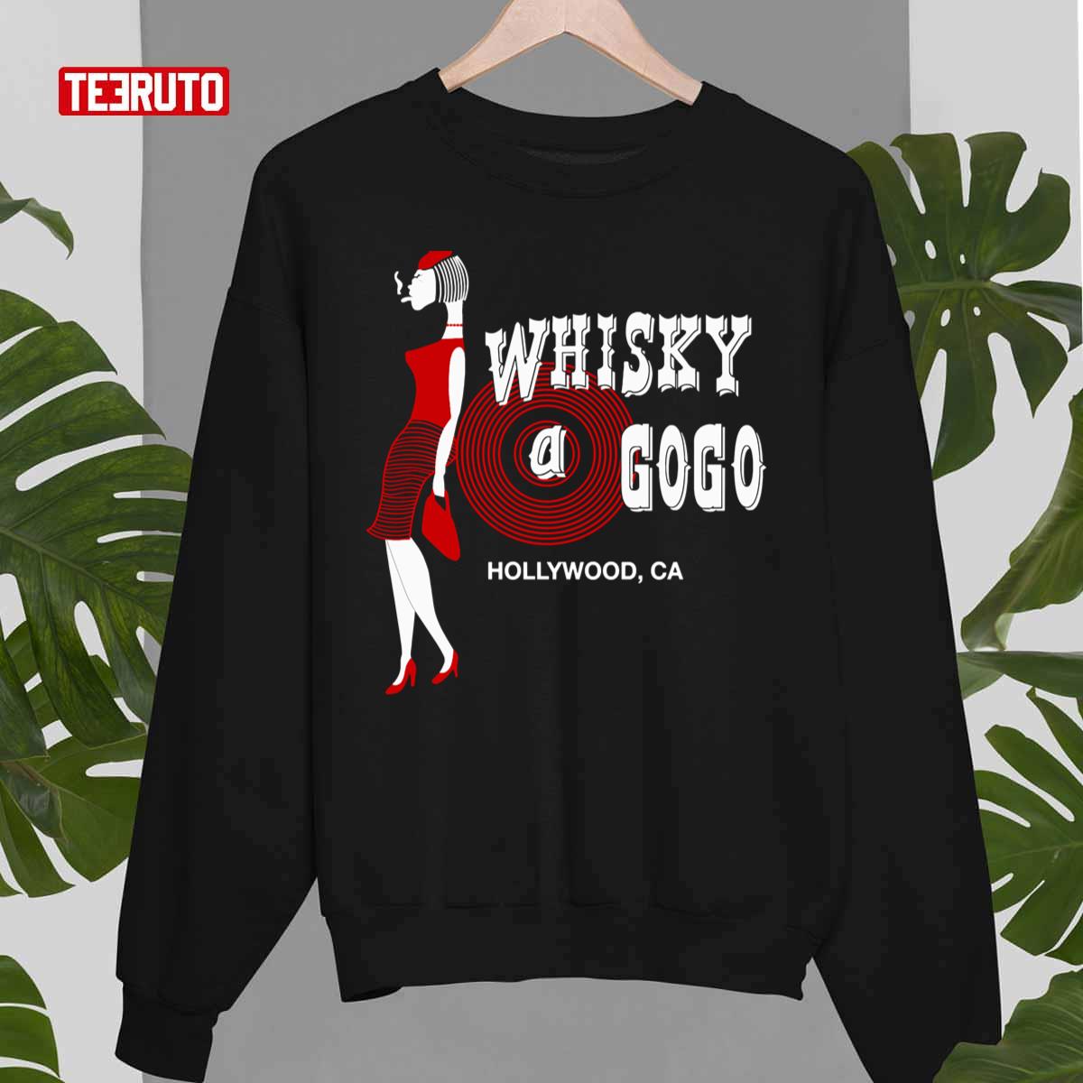 Rare Shirt Whiskey A Go Go 80s Hollywood California Rock And Roll Unisex Sweatshirt