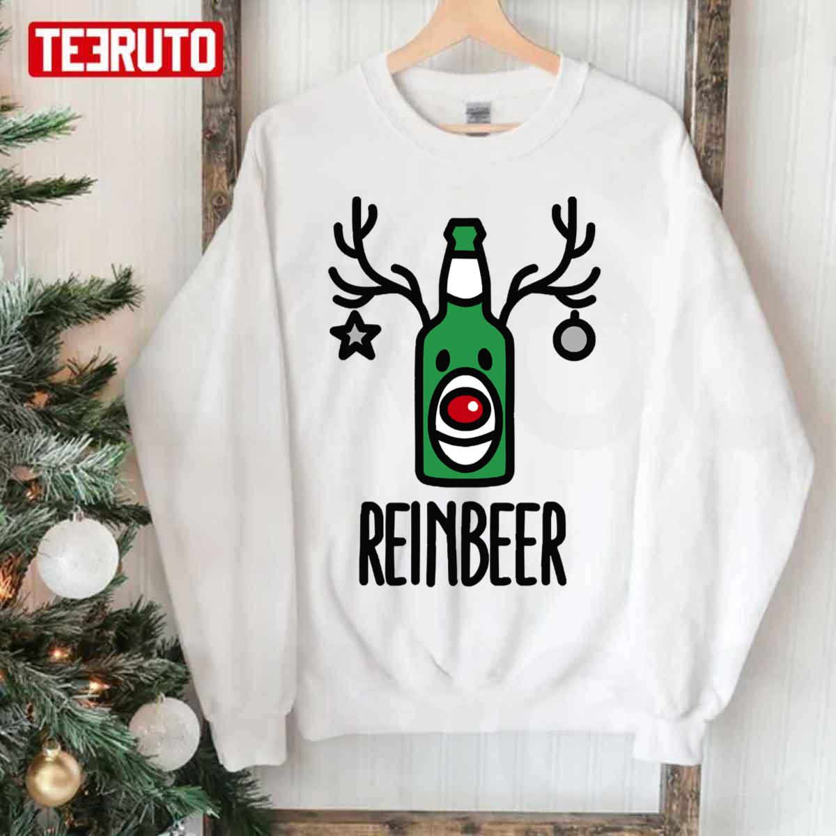 Reinbeer Is Reindeer + Beer Unisex Sweatshirt