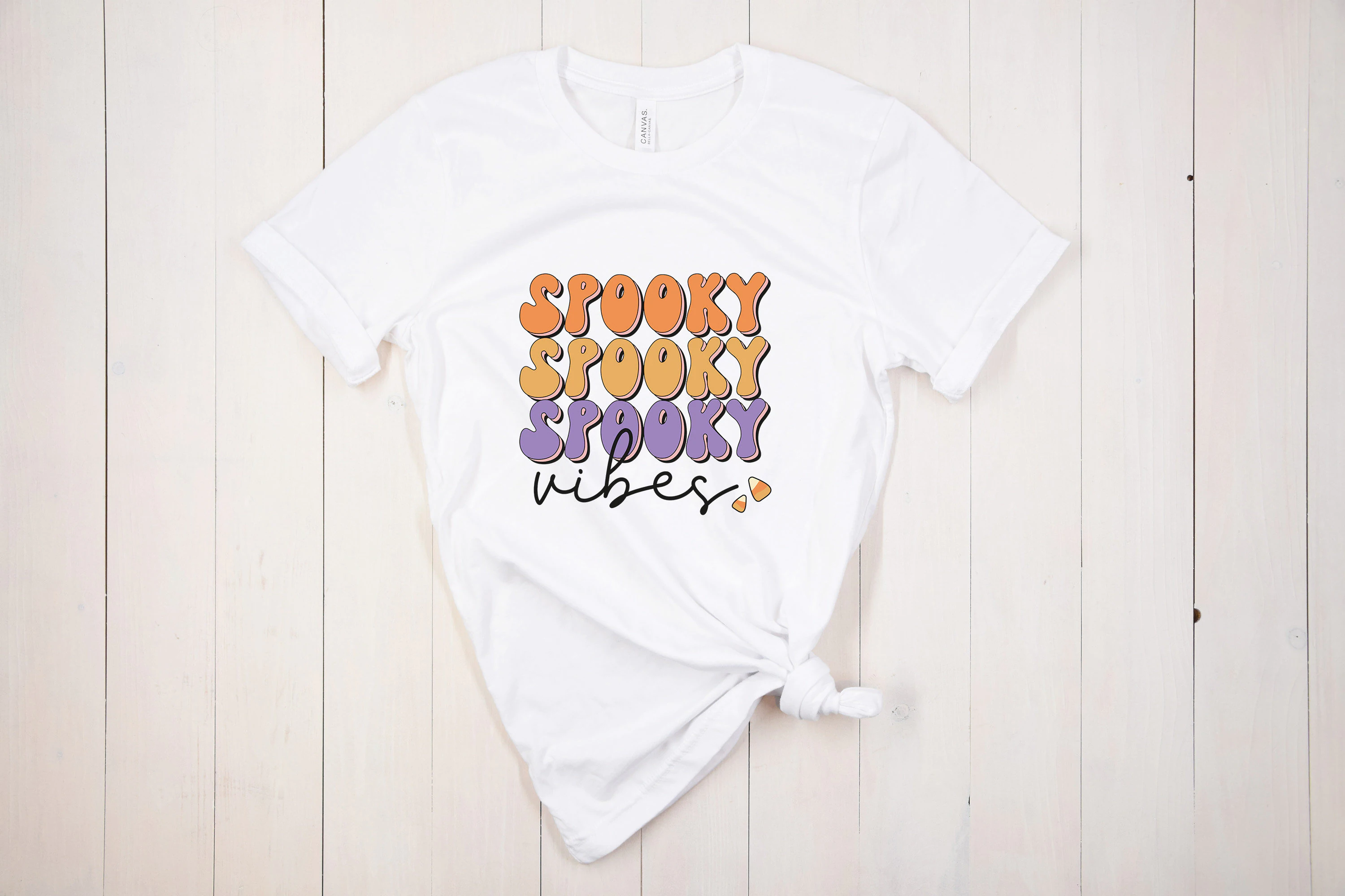 Retro Halloween Comfort Colors Spooky Vibes Shirt