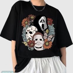 Retro Jason Michael Myers Horror Halloween Gift Shirt