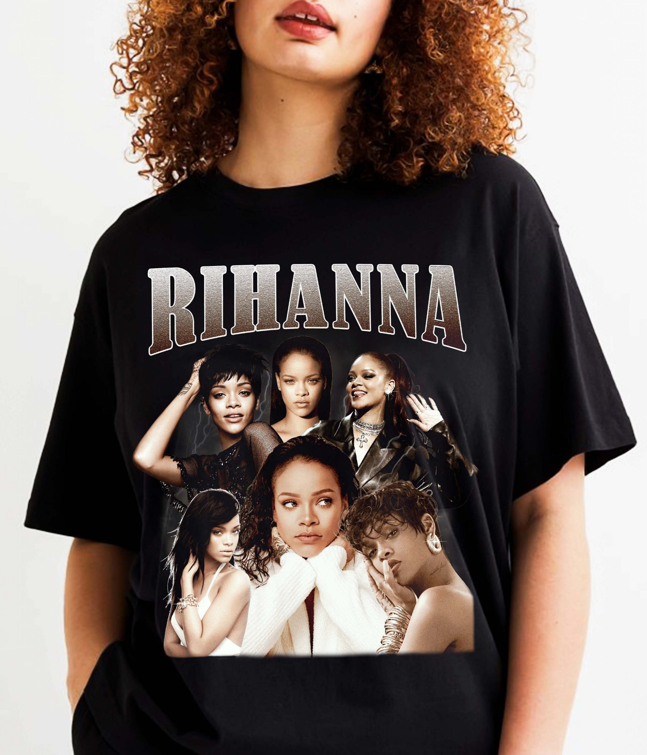 Rihanna Retro Vintage Hip Hop 90s T-Shirt - Teeruto