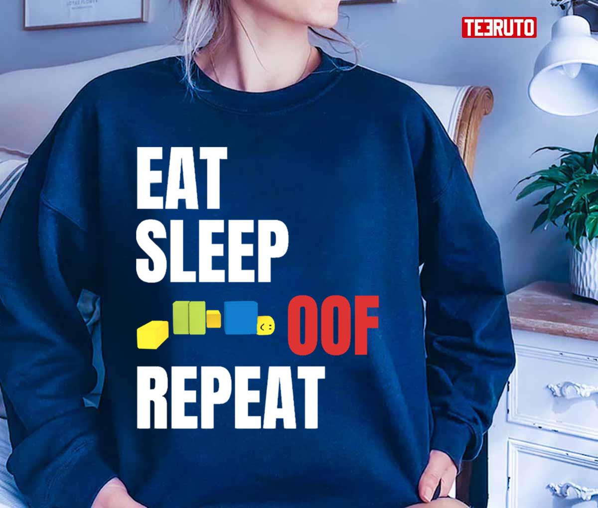 Roblox Characte Roblox Oof Eat Sleep Oof Repeat Unisex T-Shirt
