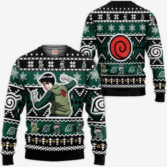 Rock Lee Ugly Christmas Custom Xmas Idea Knitted Sweater